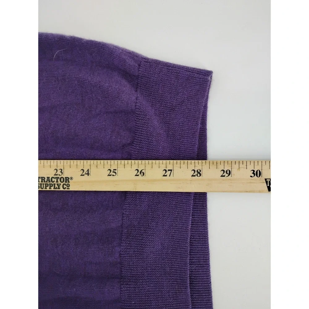 Jos A. Bank Men's Traveler 100% Wool 1/4 Zip Pullover Sweater purple XXL